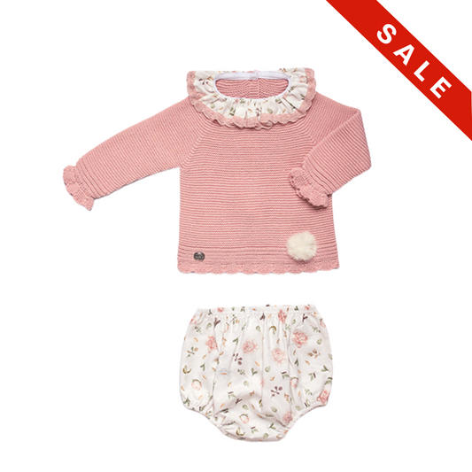 Conjunto Braga - Flores / 2 Piezas