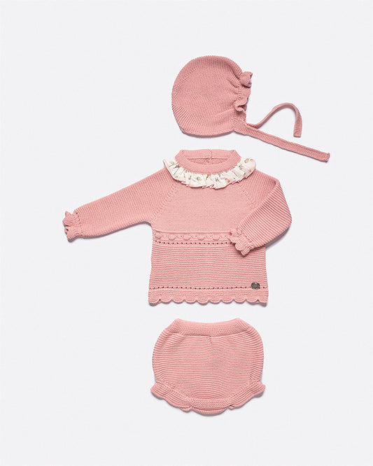 Conjunto Braga - Caricias / 3 Piezas